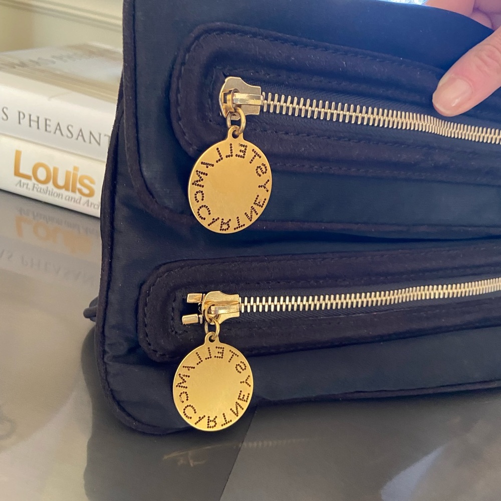 Stella McCartney Black Satin 🖤RARE🖤clutch